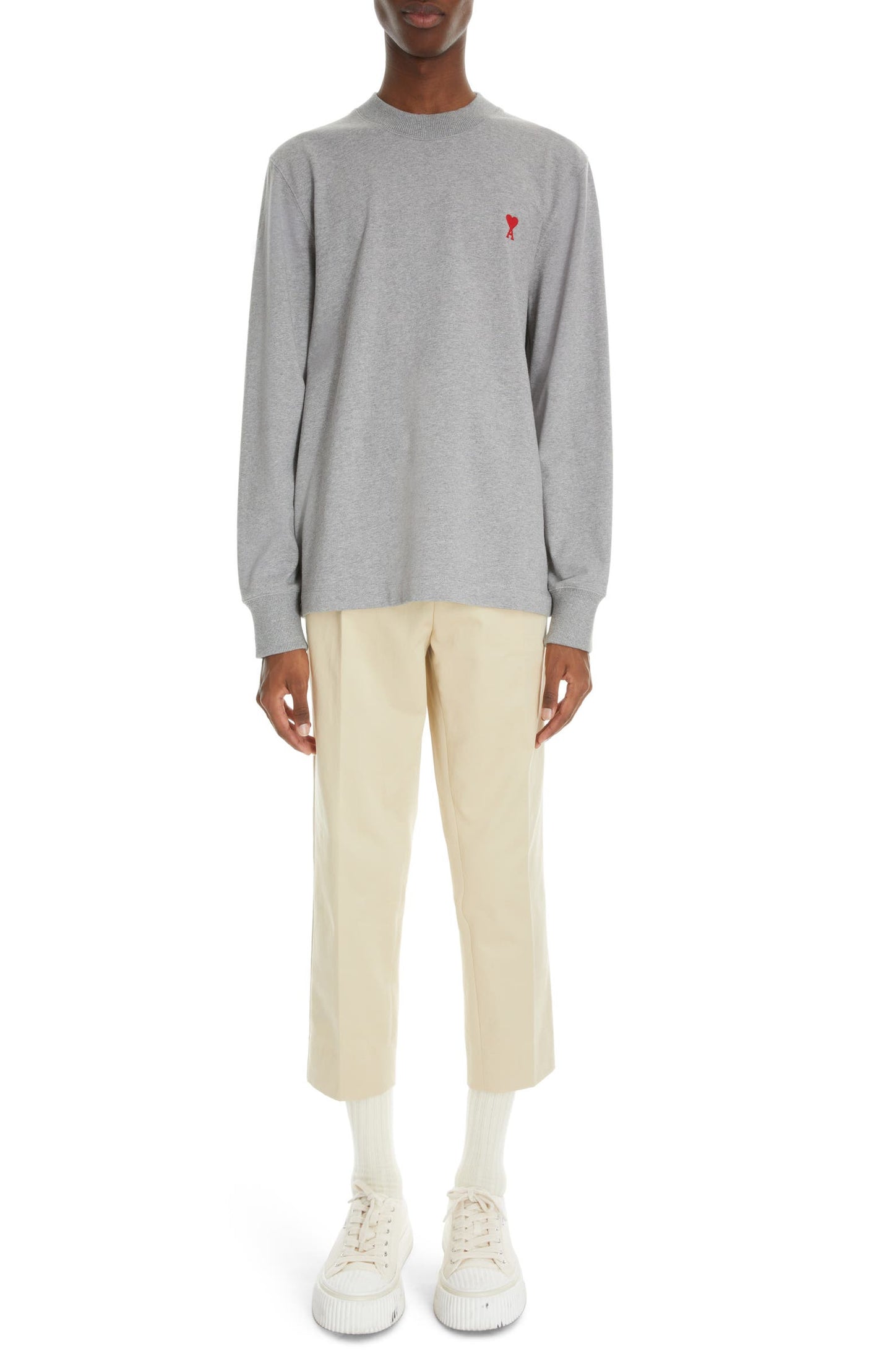 Men's Embroidered Logo Organic Cotton Sweatshirt