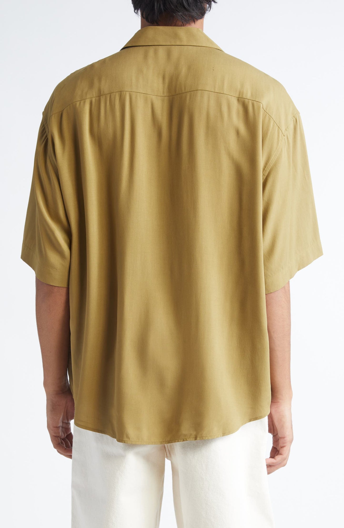 Logo Embroidered Camp Shirt