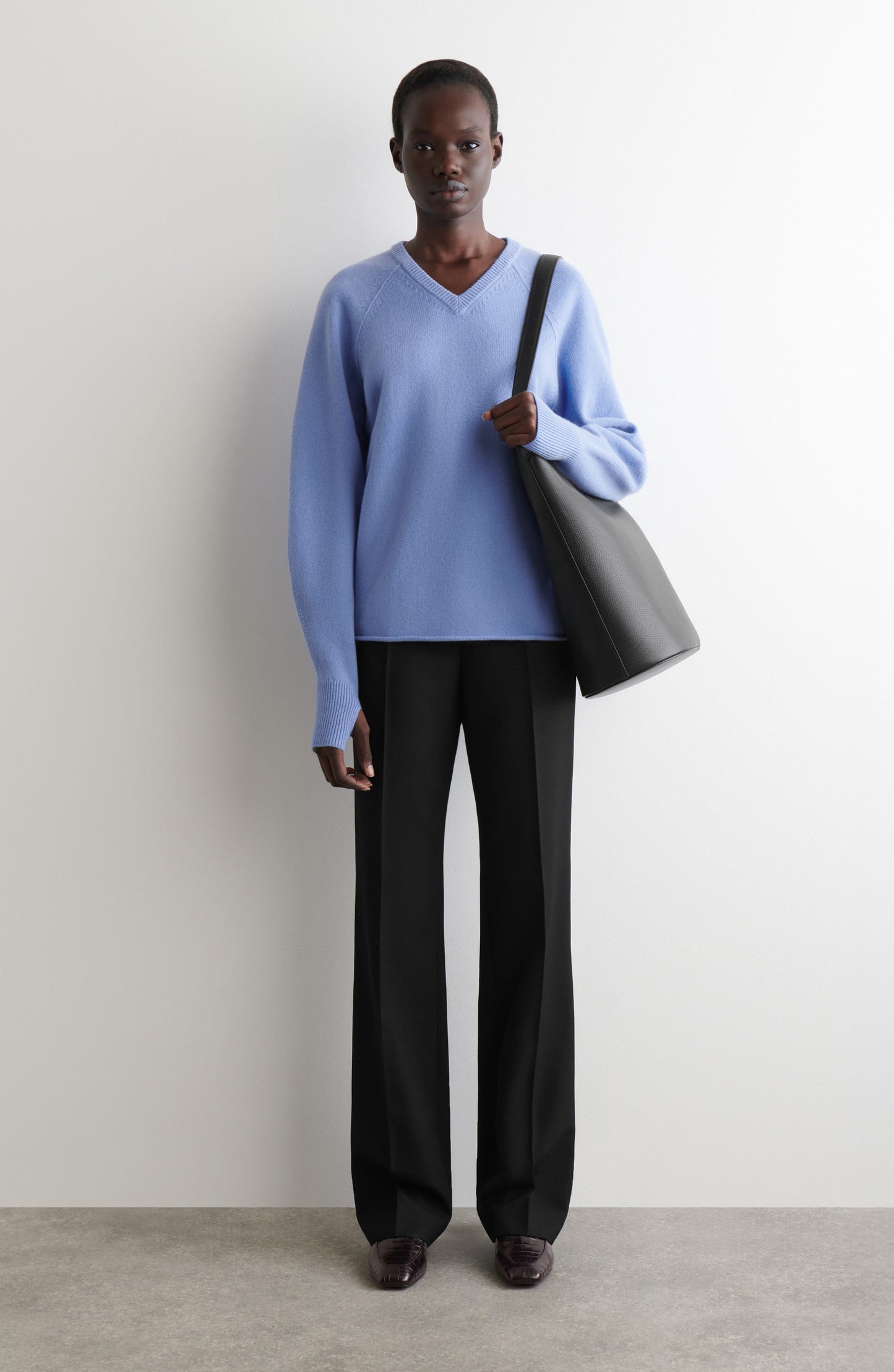 Merino Wool V-Neck Sweater